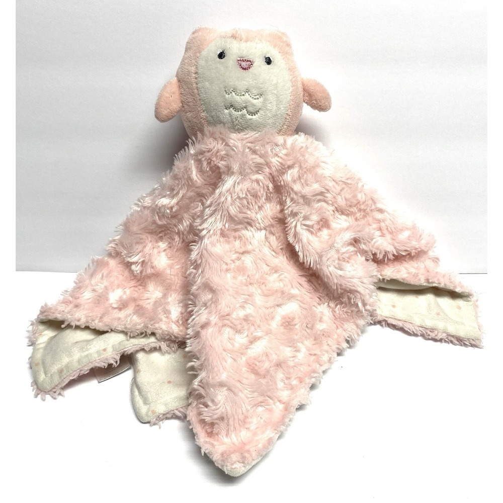 Carters Just One You Plush PINK OWL Baby Security Blanket Lovey Fuzzy 2021
